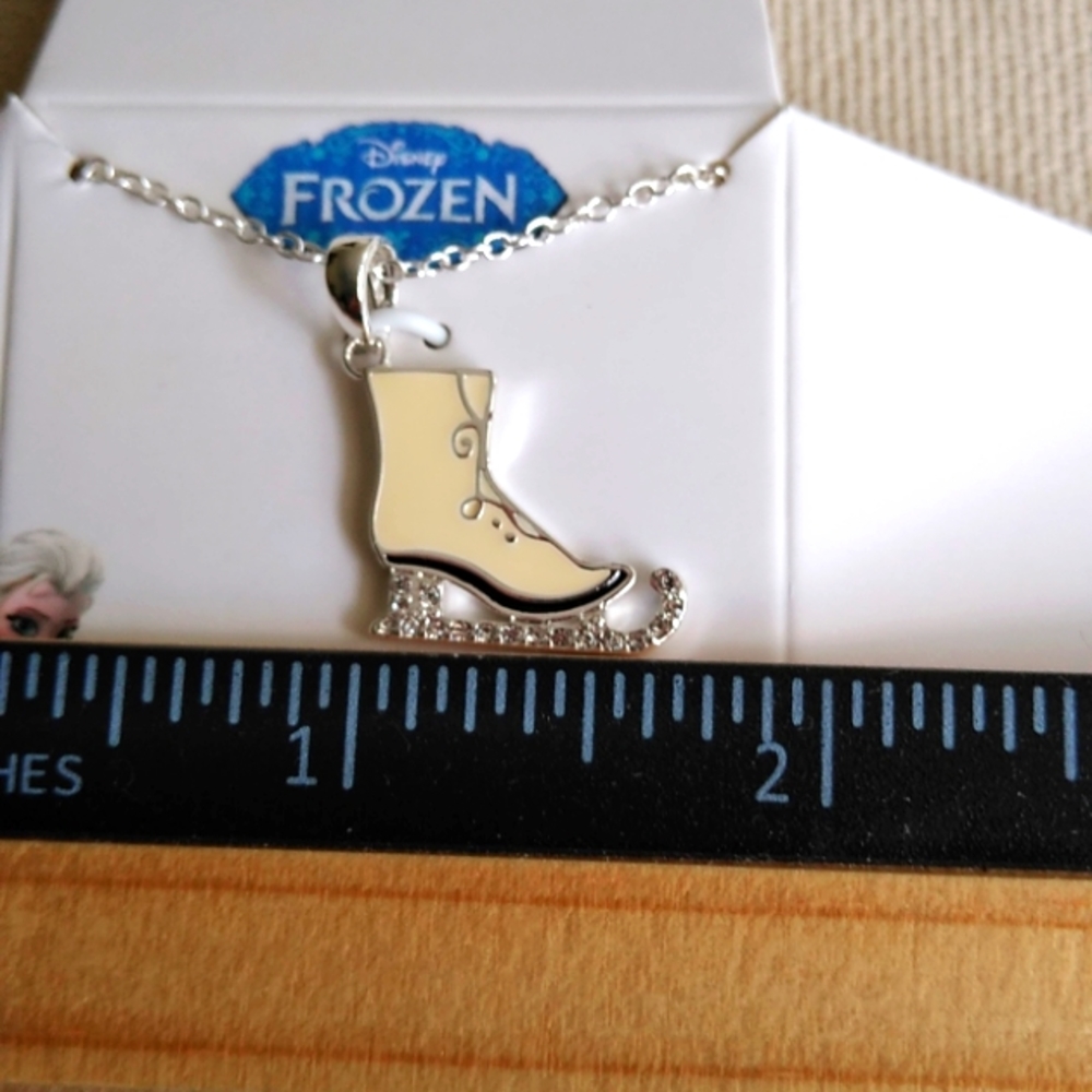 DISNEY FROZEN AUSTRIAN CRYSTAL ICE SKATE PENDENT - Picture 5 of 8